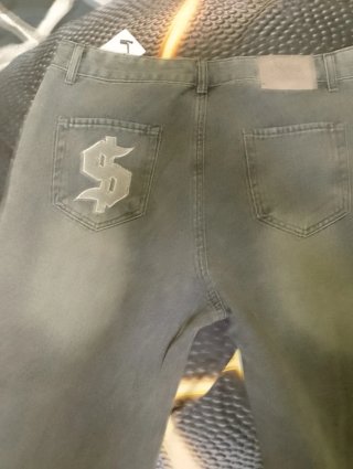 Pantalón tejano ancho XL