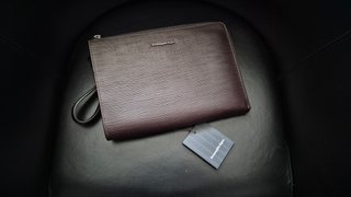 Ermenegildo Zegna clutch borsa pochette Bordeaux