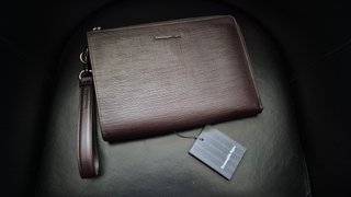 Ermenegildo Zegna clutch borsa pochette Bordeaux