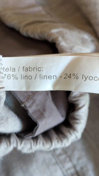 Pantalones cortos de lino y liocel Talla L
