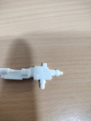 Rifle bianco per figura Transformers G1 Sideswipe