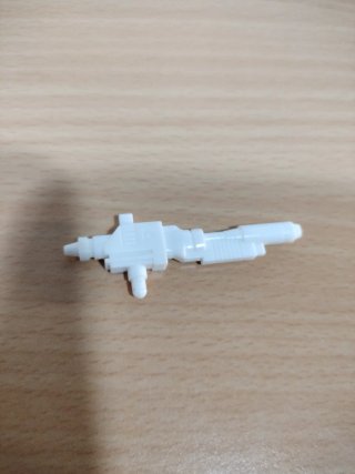 Rifle bianco per figura Transformers G1 Sideswipe