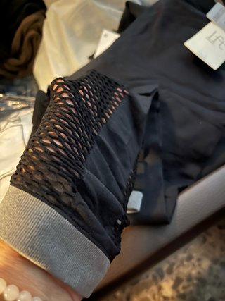 Mallas Lefties Talla Única Negro Gris