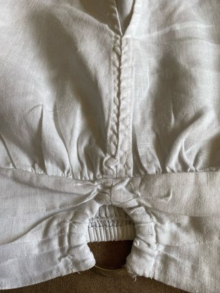 Blusa Zara Lino XS Manga Larga