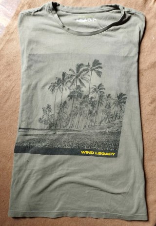 Camiseta Losan Verde Palmeras