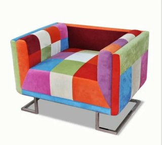 Sillón patchwork multicolor