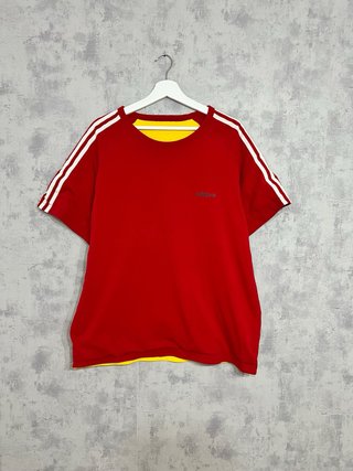 Camiseta Adidas reversible roja y amarilla