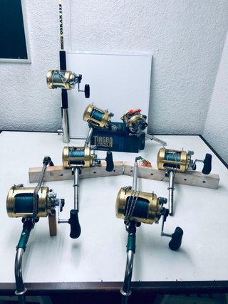 SHIMANO TIAGRA 50W LRSA + POLEAS