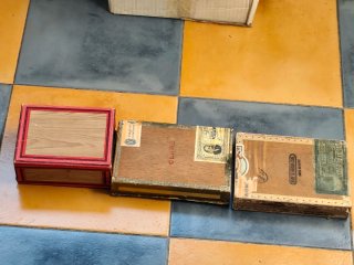 Scatole di sigari vintage (3 unità)