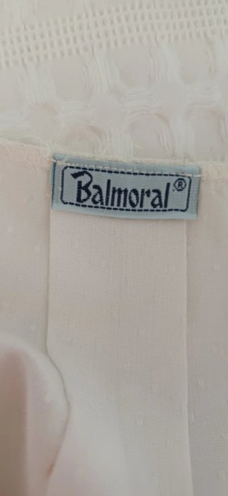 Camisón vintage de pique blanco