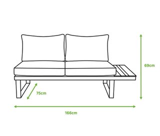 Conjunto de jardín de aluminio