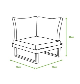 Conjunto de jardín de aluminio