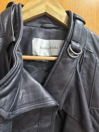 Cazadora Biker Piel Bimba y Lola