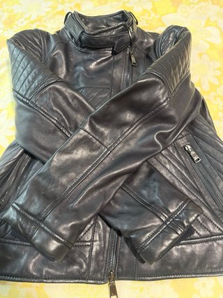 Cazadora Biker Piel Bimba y Lola