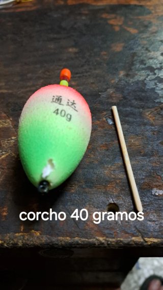 Corcho de pesca 40g, lote de 2 unidades