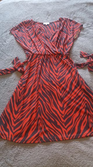 Vestido estampado cebra Formula Joven Talla S