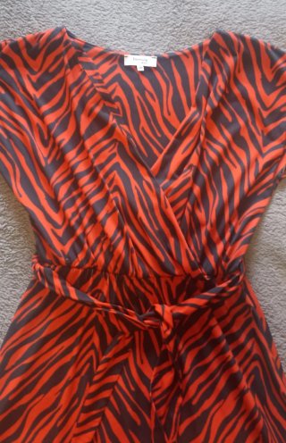 Vestido estampado cebra Formula Joven Talla S