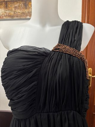 Vestido negro largo elegante