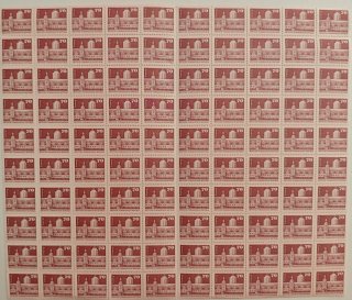 Pliego 100 Sellos RDA DDR Leipzig 70