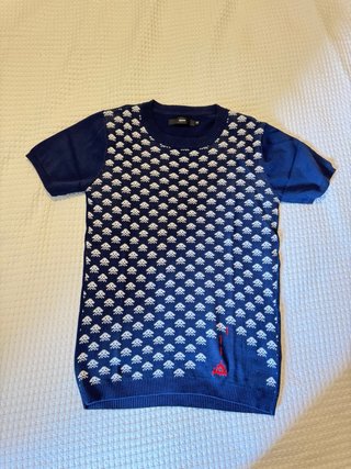 Jersey DAPP azul manga corta de Space Invaders