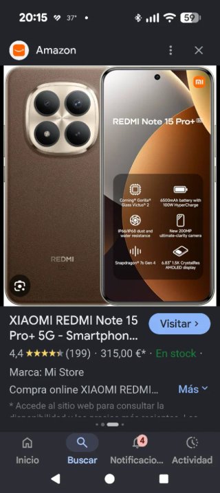 Xiaomi Redmi Note 15 Pro+ Marrone/Oro
