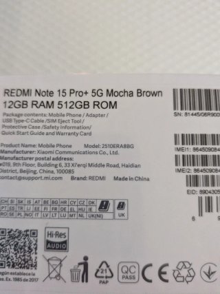 Xiaomi Redmi Note 15 Pro+ Marrone/Oro