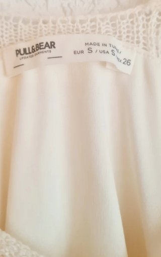 Vestido largo Pull&Bear beige Talla S