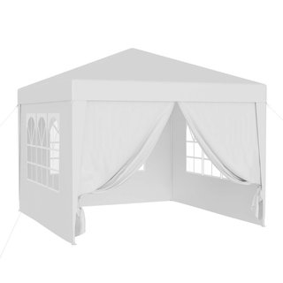 Wiltec 61801 | Gazebo de jardín blanco 3x3 m · Met