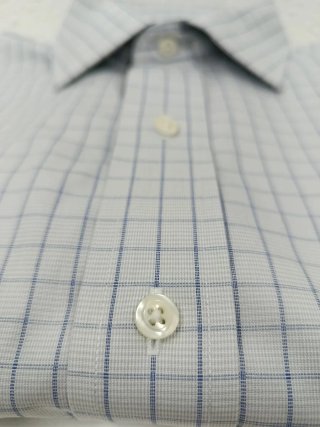 Camisa Brooks Brothers cuadros gris azul Talla L