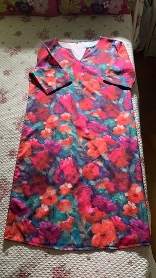 Veatido de verano colorido talla l