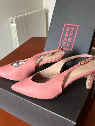 Zapatos Stefanel Destalonados Rosa Tacon