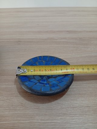 Lote 10 cuencos mosaico azul 10 cm