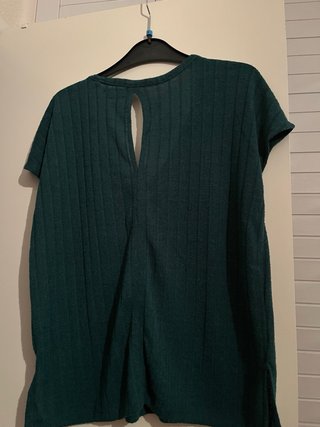Blusa verde Lefties con escote y espalda abierta