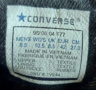 Vintage Converse caña alta reversibles.