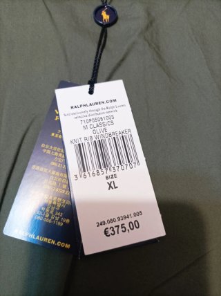Cazadora Bomber Polo Ralph Lauren Verde talla xl