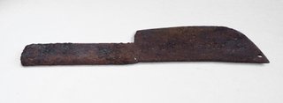 Antiguo cuchillo hierro machete podón