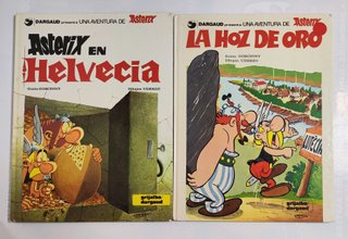 Lote con 4 tomos de Asterix el Galo