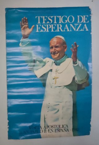 Cartel Juan Pablo II Testigo de Esperanza
