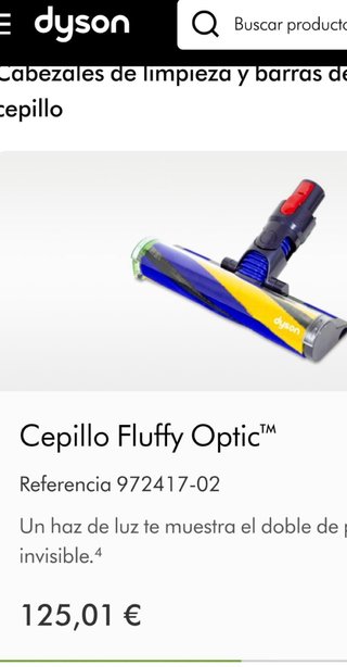Cepillo Dyson Fluffy Optic Carbon Fibre