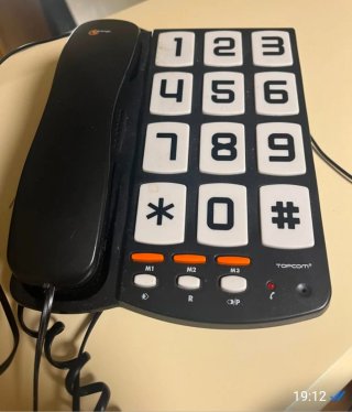 Teléfono fijo Topcom PARA PERSONAS MAYORES