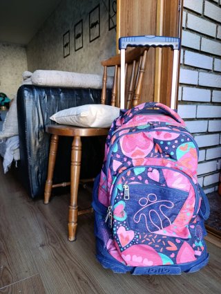 Mochila Totto con ruedas capacidad 35L 37x25x52
