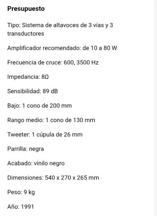 Altavoces JBL XE3 .