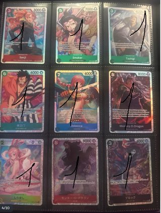 Cartas One Piece Colección