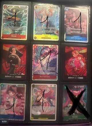 Cartas One Piece Colección