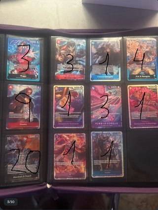 Cartas One Piece Colección