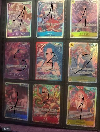 Cartas One Piece Colección
