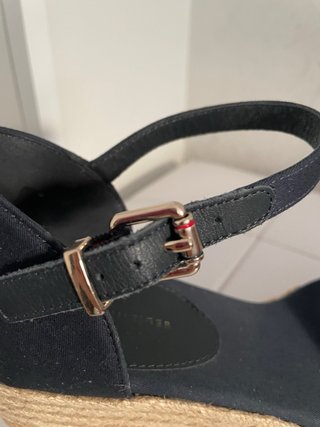 Sandalias cuña Tommy Hilfiger azul marino
