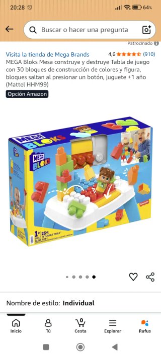 Mesa de juego con bloques de construcción