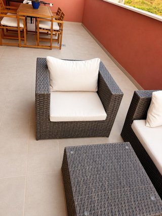 Conjunto Sofá y Sillón Exterior