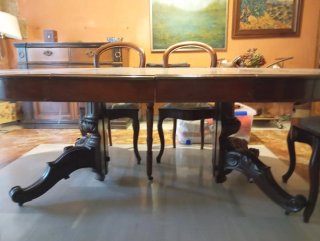 Mesa comedor extensible en coba siglo XXI